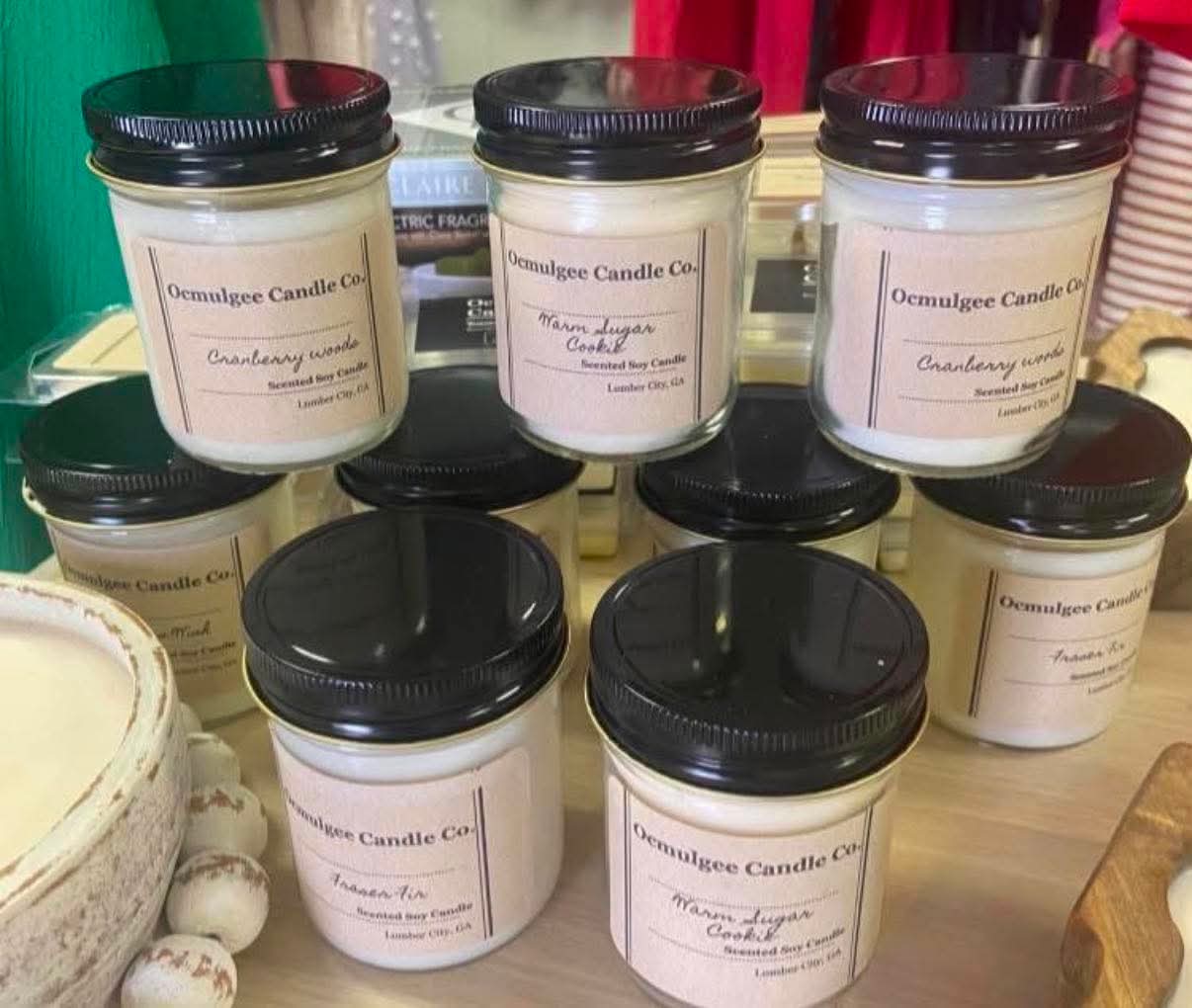 Ocmulgee Candle Co. jar candles